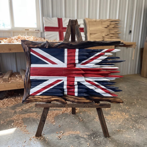 Handcrafted Wooden Flag - Union Jack